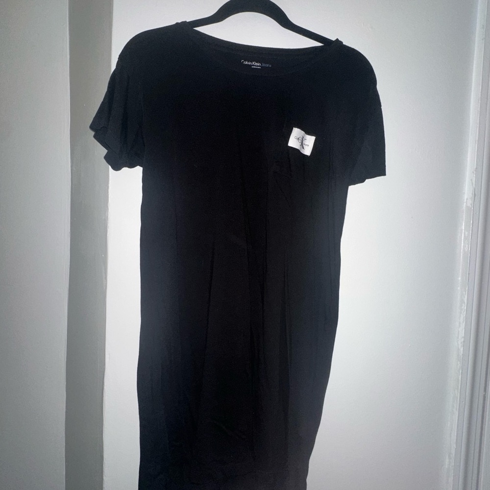 Calvin Klein Black T-Shirt Dress